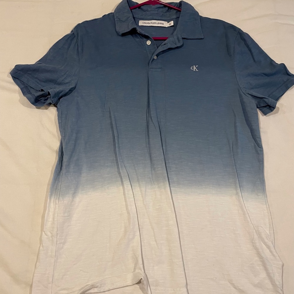 Calvin Klein ombre polo shirt